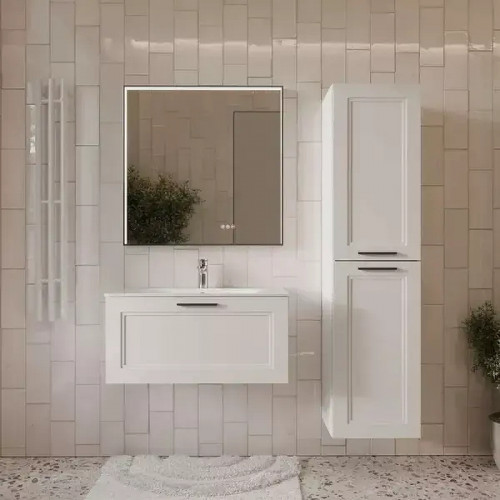 Тумба с раковиной Terminus Классик 80 CLA10801900301O подвесная цвет Белый