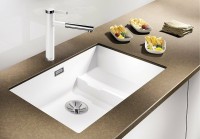 Кухонная мойка Blanco Subline 700-U Level 523542 Белая искусственный камень (литьевой мрамор) встраиваемый