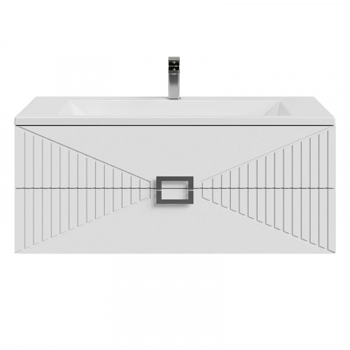 Тумба под раковину Grossman Луксор 100 1010058 цвет Белый матовый