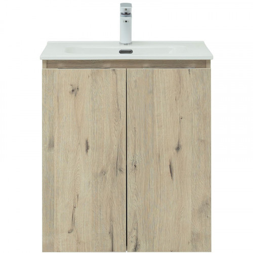 Тумба под раковину Aquanet Алвита New 60 277525 подвесная Дуб Веллингтон МДФ / ЛДСП