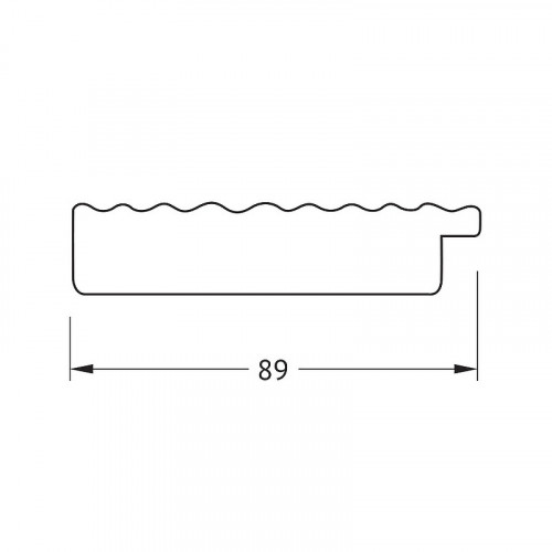 Зеркало Evoform Octagon 57х57 BY 3883 в багетной раме - Красная волна 89 мм