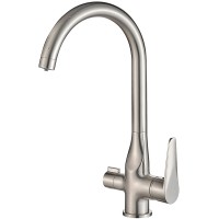 Смеситель для кухни ZorG Steel Hammer SH 910 SATIN Сатин латунь