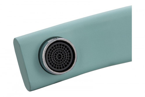 Смеситель для раковины Ekko E45303 цвет Хром Бирюзовый