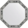 Зеркало Evoform Octagon 49x49 BY 7412 в багетной раме - Состаренное дерево 50 мм