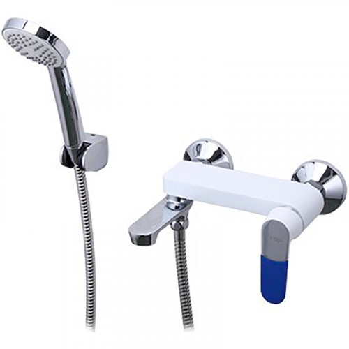 Смеситель для ванны Frap H34 F3234 Белый Хром латунь на стену