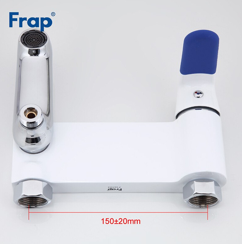 Смеситель для ванны Frap H34 F3234 Белый Хром латунь на стену