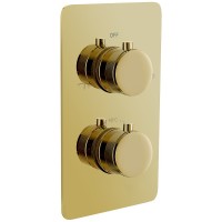 Смеситель для душа Boheme Cell 134-2-G с термостатом Золото латунь встраиваемый