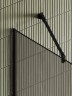 Душевая перегородка Maybah Glass MGD-728-6у 790x1950 в узком профиле Черный стекло бронзовое матовое