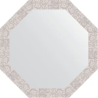 Зеркало Evoform Octagon 73х73 BY 3747 в багетной раме - Соты алюминий 70 мм стекло