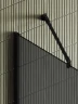 Душевая перегородка Maybah Glass MGD-736-6ш 890x1950 в широком профиле Черный стекло графитовое матовое