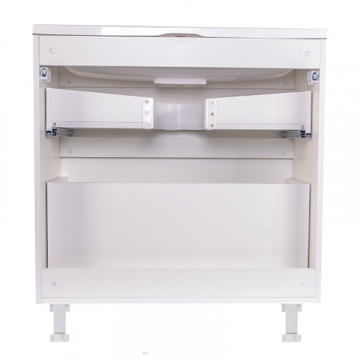 Тумба под раковину Style Line Бергамо 80 СС-00002314 Белая антискрейч МДФ / ЛДСП