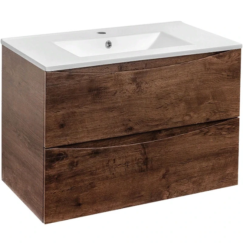 Тумба под раковину Vincea Mia 75 VMC-2MA750RW подвесная R.Wood МДФ / ЛДСП