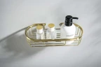Полка корзина Aquatek AQ4916BG цвет Золото шлифованное