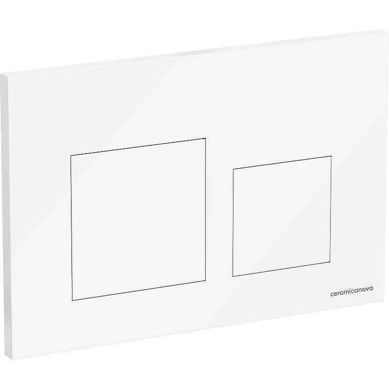 Клавиша смыва Ceramicanova Balance Square CN12-002W Белая глянцевая