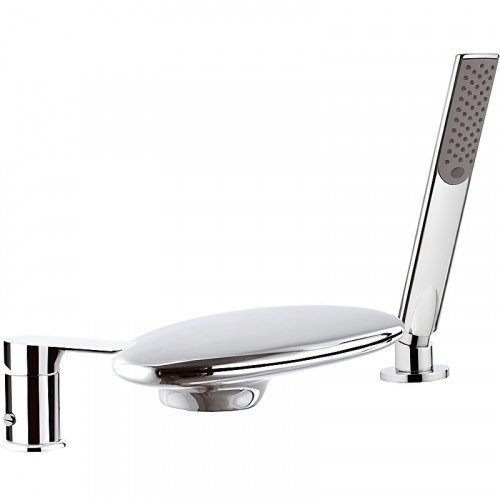 Смеситель на борт ванны Remer Infinity I07UF Хром латунь