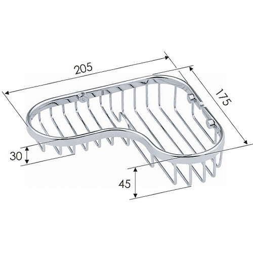 Полка корзина Remer RB273CR Хром