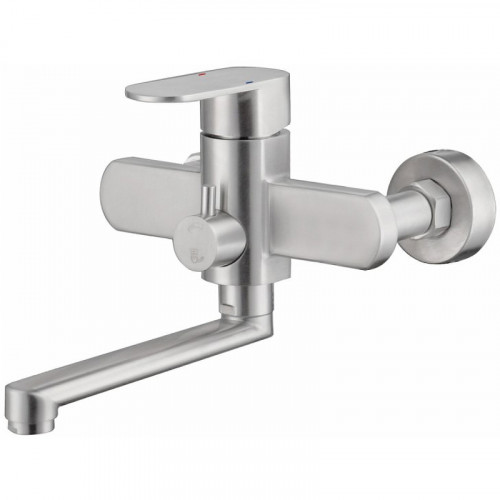 Смеситель для ванны Haiba HB60806 универсальный Нержавеющая сталь нержавеющая сталь на стену