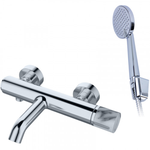 Смеситель для ванны Bronze de Luxe Focus 24603CM Хром латунь на стену