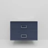 Тумба под раковину La Fenice Cubo Twin 100 FNC-01-CUB-BG-100-2 подвесная Синяя матовая