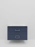 Тумба под раковину La Fenice Cubo Twin 100 FNC-01-CUB-BG-100-2 подвесная Синяя матовая