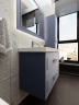 Тумба под раковину La Fenice Cubo Twin 100 FNC-01-CUB-BG-100-2 подвесная Синяя матовая