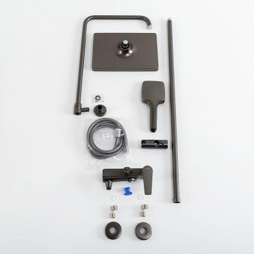 Душевая система Cezares Liner LINER-CVD-GM Оружейная сталь