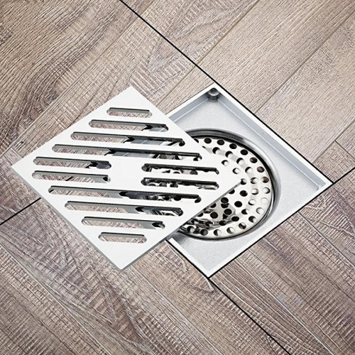 Душевой трап Gappo G81050 с решеткой Хром