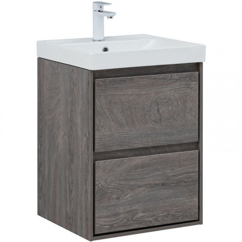 Тумба под раковину Aquanet Милан 50 336371 подвесная Дуб рошелье МДФ / ЛДСП