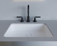 Раковина Salini Marea 55 09 1802209M Белая матовая искусственный камень (литьевой мрамор) встраиваемый
