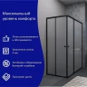 Душевой уголок ARAGUT Бетта-БВ 120х80 Щ0000067942 профиль Черный матовый стекло матовое