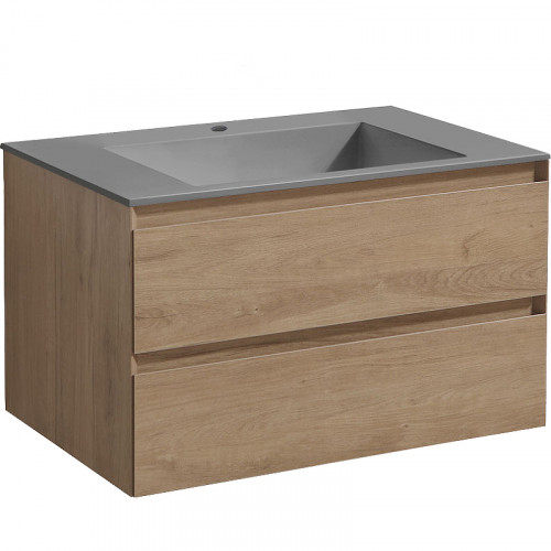 Тумба под раковину Vincea Luka 80 VMC-2L800NO подвесная N.Oak МДФ / ЛДСП