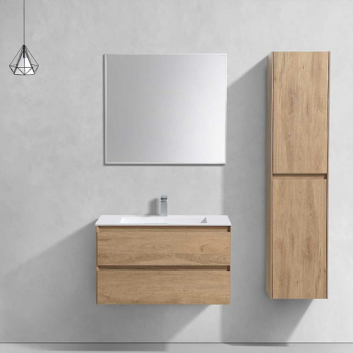 Тумба под раковину Vincea Luka 80 VMC-2L800NO подвесная N.Oak МДФ / ЛДСП