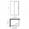 Душевой уголок WasserKRAFT Lopau 120x90 32S07L профиль Хром стекло прозрачное