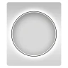 Зеркало Wellsee 7 Rays' Spectrum 100 172200270 с подсветкой цвет Черный матовый с сенсорным выключателем