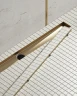 Душевой лоток Timo Drain System 70 DS230207/17 с решеткой Золото матовое / под плитку