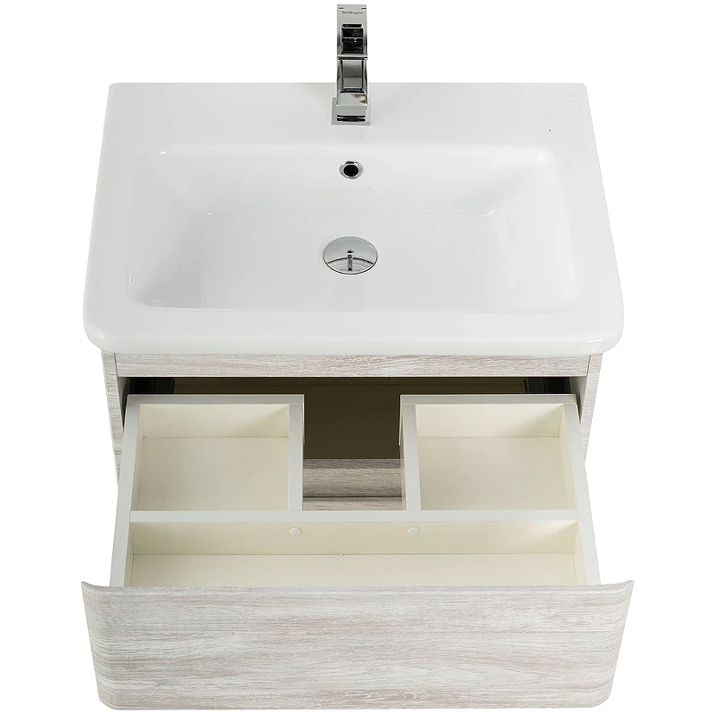 Тумба под раковину BelBagno 60 ALBANO-CER-600-2C-SO-RVB подвесная Rovere Vintage Bianco МДФ / ЛДСП