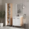 Шкаф пенал Equil Lago 35 pnLAGO35-04 цвет Белый Дуб сонома
