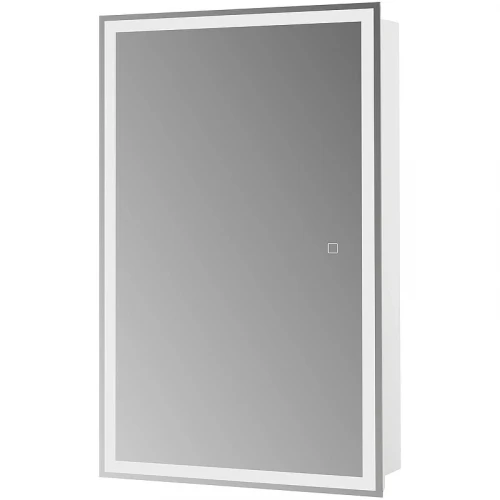 Зеркальный шкаф BelBagno 50 SPC-GRT-500/800-1A-LED-TCH с подсветкой Белый МДФ / ЛДСП, стекло
