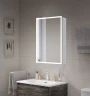 Зеркальный шкаф BelBagno 50 SPC-GRT-500/800-1A-LED-TCH с подсветкой Белый МДФ / ЛДСП, стекло
