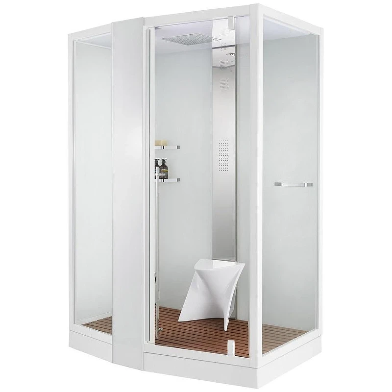 Душевая кабина Orans SR-89102LS White LH 150x100 L 89102LWLH с паром и гидромассажем