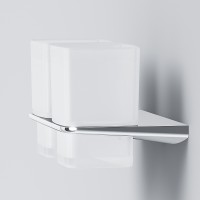 Стакан для зубных щеток AM.PM Inspire 2.0 A50A343400 двойной Хром Белый