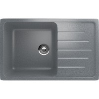 Кухонная мойка Ulgran Classic U-400-309 Темно-серая искусственный камень (литьевой мрамор) встраиваемый