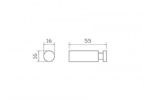 Крючок Wonzon &amp; Woghand Easy WW-8105-2-CR цвет Хром