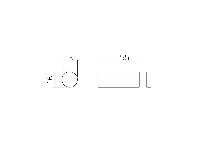 Крючок Wonzon & Woghand Easy WW-8105-2-CR цвет Хром