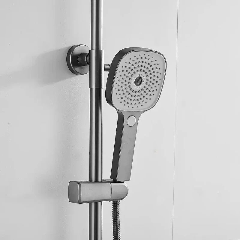 Душевая система Shevanik S8236T цвет Оружейная сталь