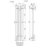 Электрический полотенцесушитель Point Фрея PN20728W П2 140x800 диммер слева Белый