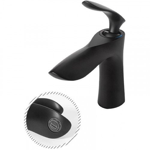 Смеситель для раковины Grocenberg GB2001BL Черный матовый