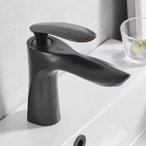 Смеситель для раковины Grocenberg GB2001BL Черный матовый