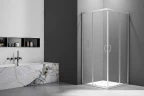 Душевой уголок Veconi Rovigo RV-101 80х80 RV101-80-01-C4 профиль Хром стекло прозрачное