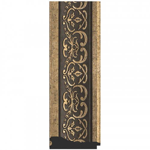 Зеркало Evoform Exclusive 89х59 BY 3423 с фацетом в багетной раме - Вензель серебряный 101 мм стекло